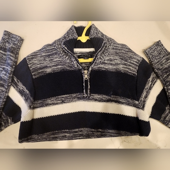 Nautica Boys Chest Stripe Sweater 10/12 - Picture 4 of 5